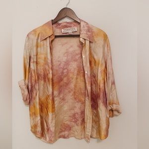 100% silk atrisanal dyed shirt